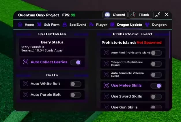 Quantum Onyx Script preview