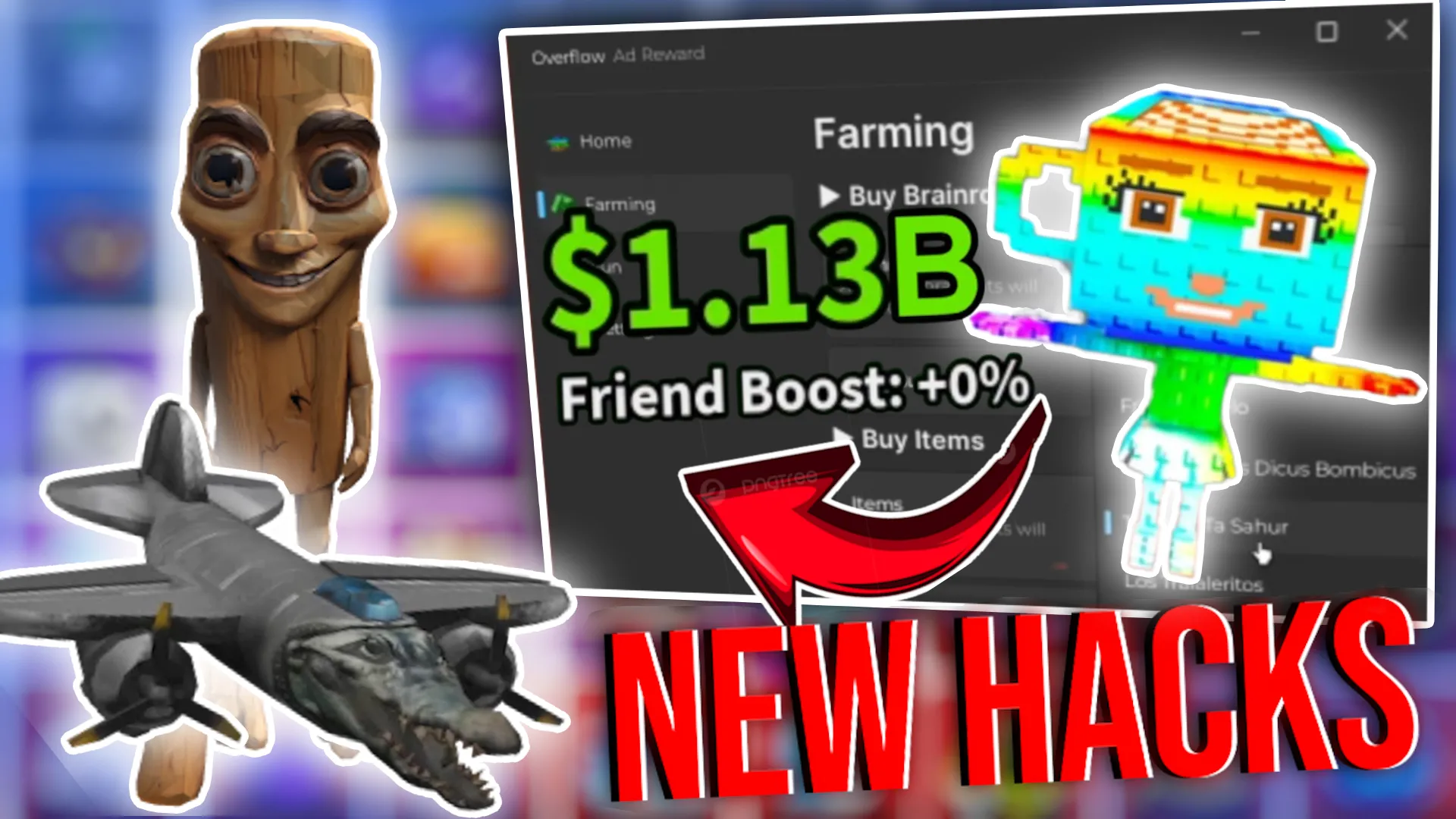 OVERFLOW HUB Steal A Brainrot Script Script preview